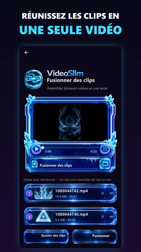 Fusionnez des clips sans éditeur compliqué